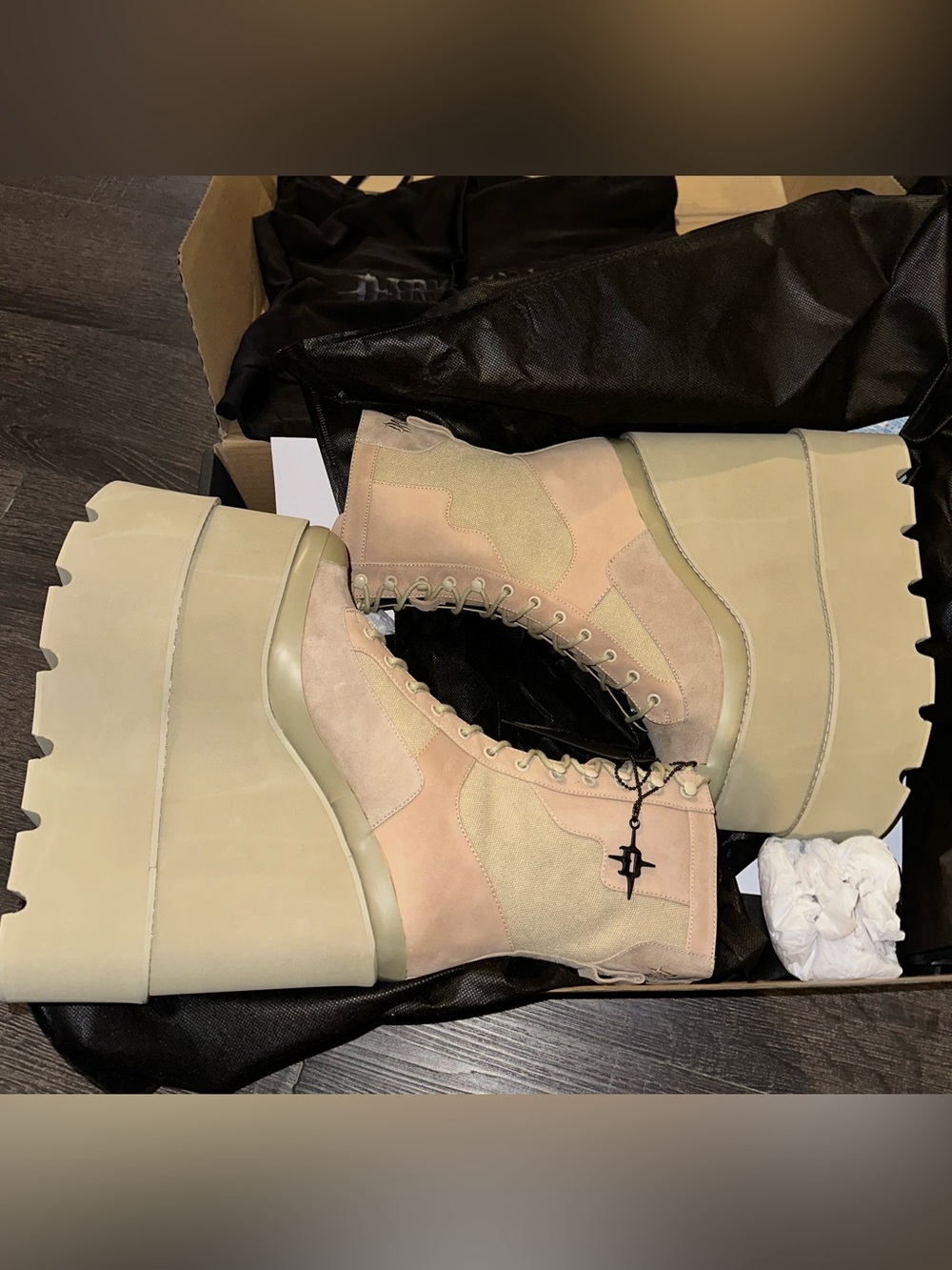 Darker Wavs ATMOSPHERE DOUBLE STACK FIELD GIRL TRAITOR BOOTS